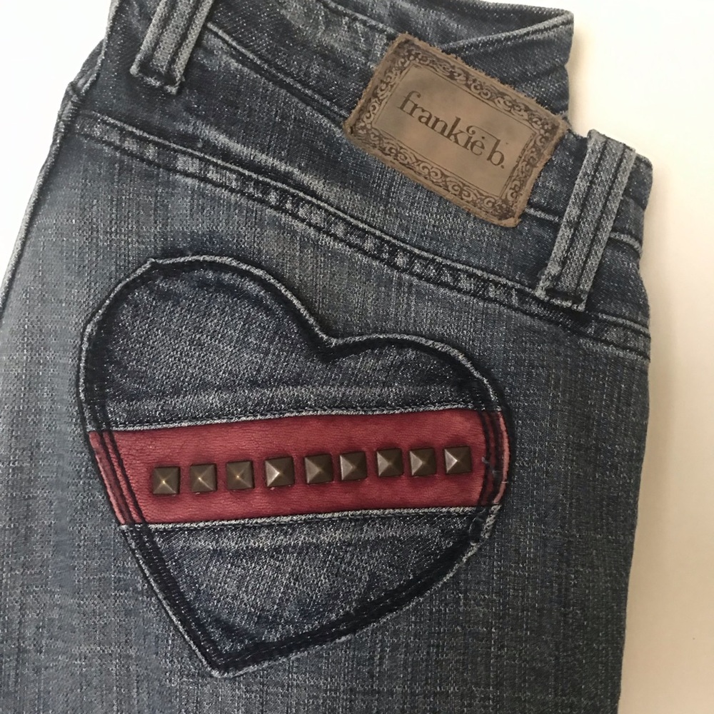 Frankie B Studded Heart Pocket